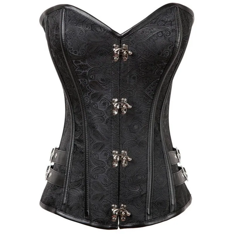 

Steampunk Body Shapewear Women's Corset Woman Black Gothic Clothes Bodice Bustier Vintage Burlesque Goth Waist Lace-up Corsets