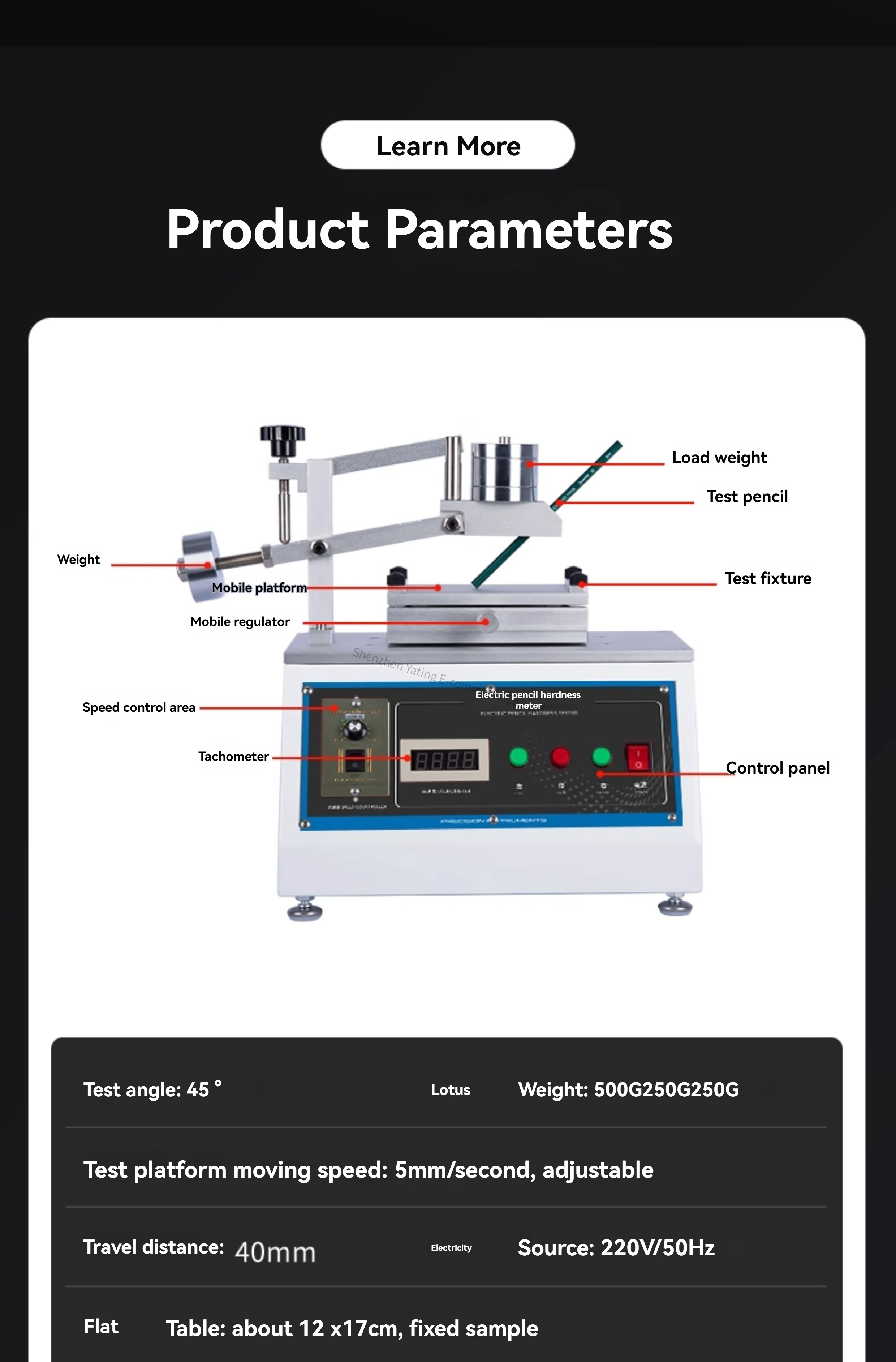 New Electric Pencil Hardness Tester Spray Coating Surface Pencil Hardness Tester