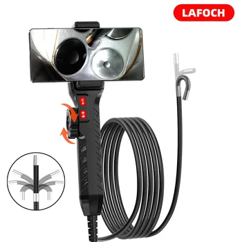 Two Way Articulating Steering Endoscope CMOS Borescope Inspection Otoscope Camera Digital Microscope3.9mm/6.2mm For Android ISO 1