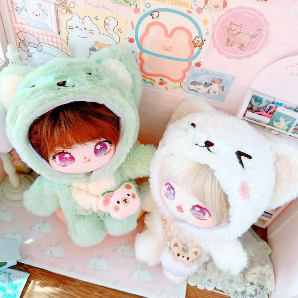 Cotton Doll Hoodies Fur Coat Accessories for 20cm Dolls