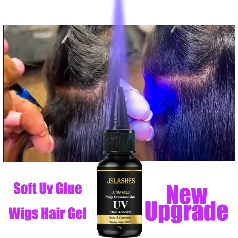 Uv Light Hair Extension Glue Uv Wigs Adhesive Tape UV Light Gel LED Technology Ultra Hold Hair Glue