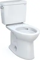 Drake Two-Piece Elongated 1.6 GPF TORNADO FLUSH Toilet with CEFIONTECT, Cotton White - CST776CSG#01 1