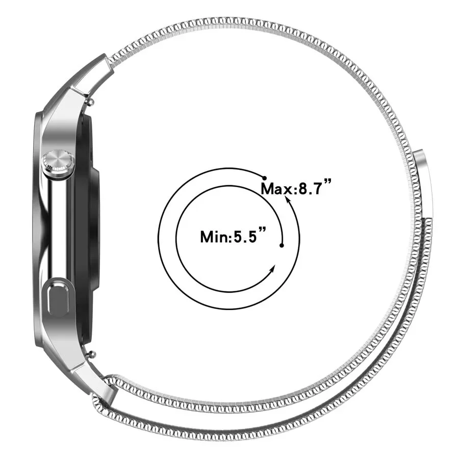 Magnetic Stainless Steel Milanese Loop Watch Strap Bracelet Accessory