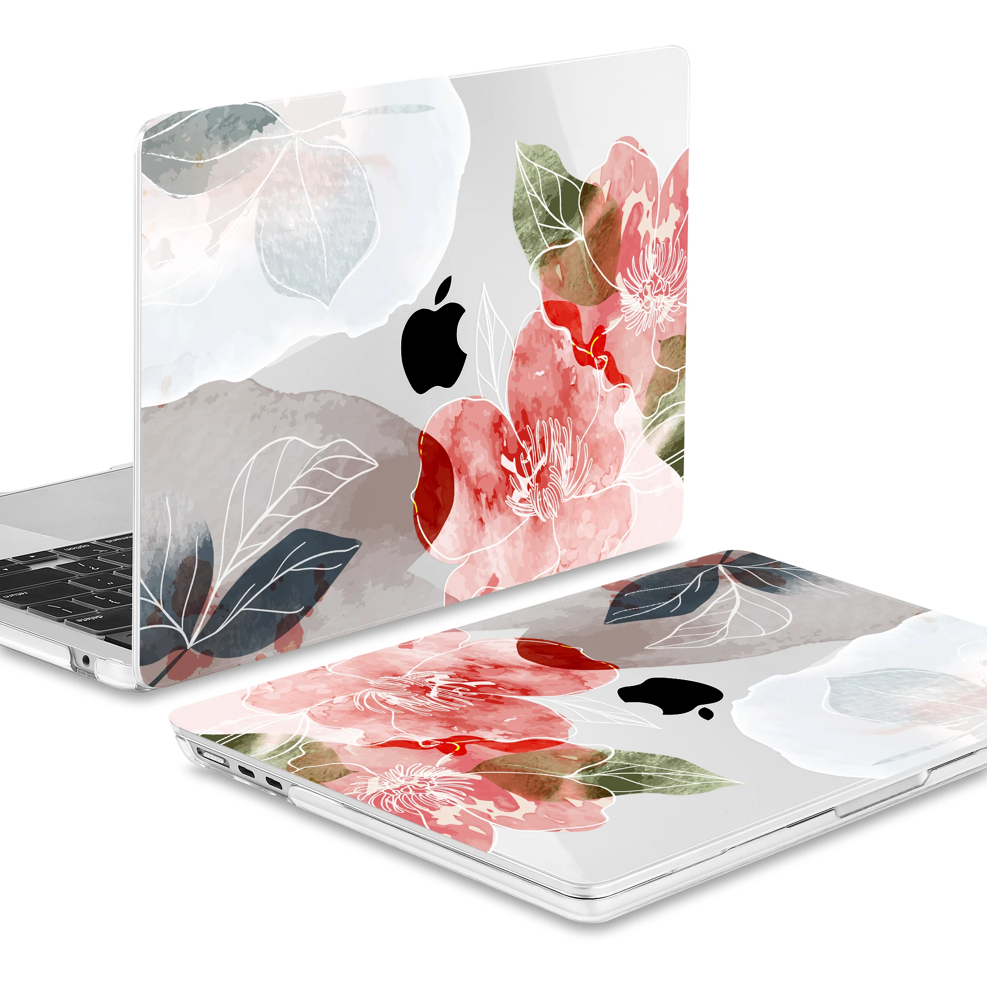 Estojo Rígido Flor de Cristal para Macbook m1 m2 Air 13 A2681 A2337 Air15 A2941 2023 Pro Case A2779 A2780 Retina 12in A1534 13.3in - Imagem 2