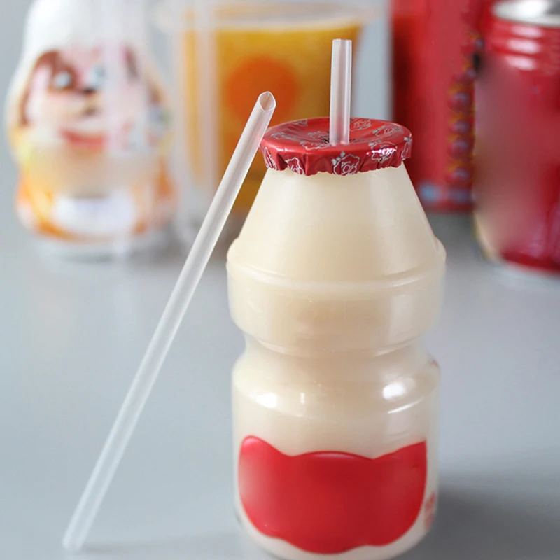 500Pcs DIY Plastic Straw Disposable Short Transparent Pointed Head Thin Drinking Straw Commodity Kitchen Accessories