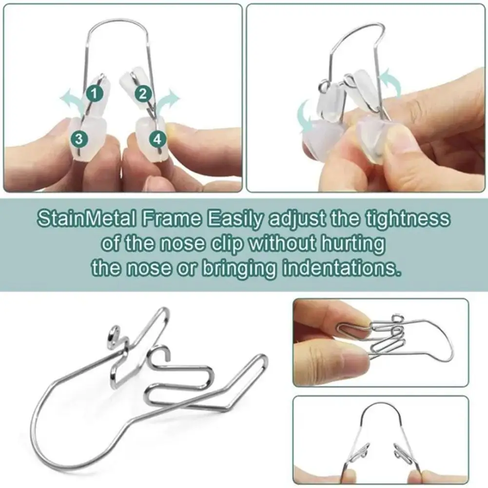 Nose Shaper Lifter Clip Skin Scraping Smooth Edge Tightening Nose Clip Portable Nose Shaper Nose Shaping Roller Massager 5