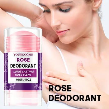 Rose Deodorant Stick Underarm Bad Smell Sweating Removal Armpit Refreshing Antiperspirant Lasting Aroma Deodorant Body Care 1
