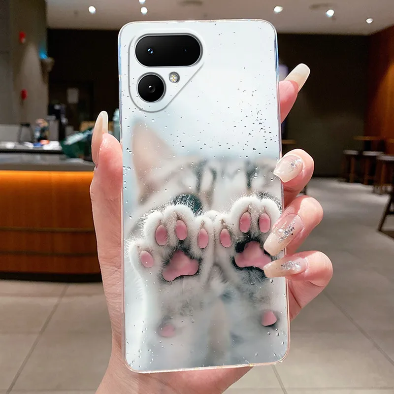Elegant Sunlight Moonlight Transparent Phone Case - Shockproof TPU Soft Cover