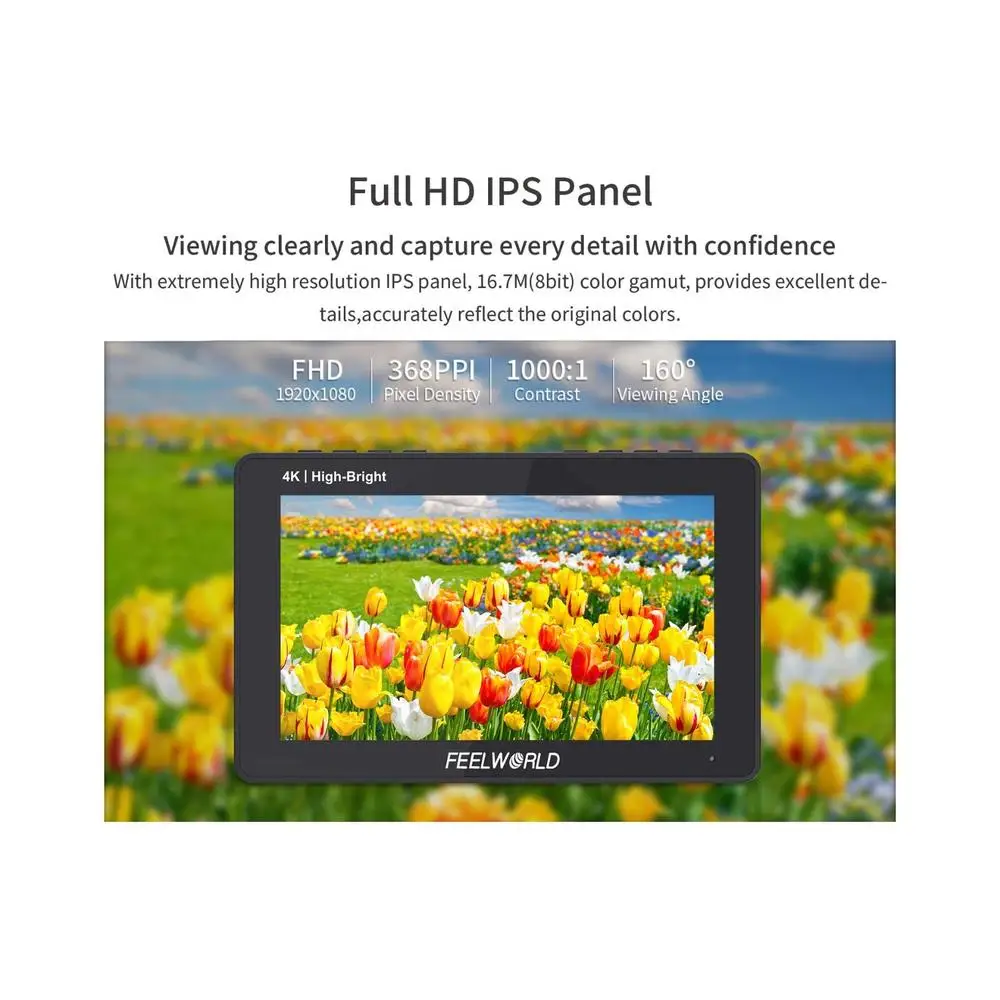 F6 Pro 5.5 Inch DSLR Camera Filed Monitor Touch Screen 1600nits Ultra Bright IPS