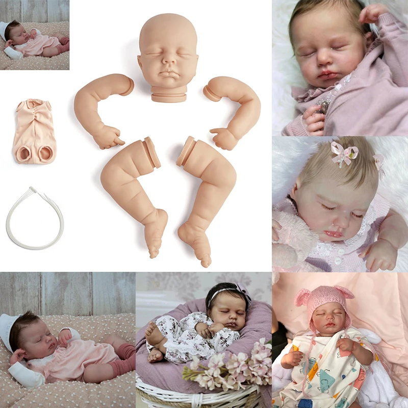20 Inches Loulou Reborn Baby Vinyl Kit Unpainted Unfinished Doll 