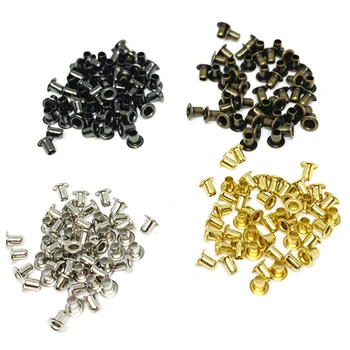 100pcs 1.5/2/2.5/3 ID Small Hole Eyelets Rivets for Leather mini Eyelets
