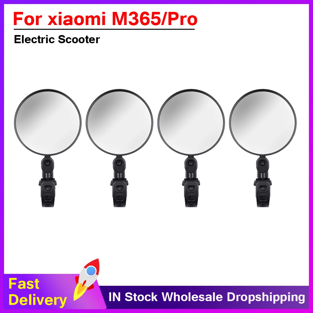 

Rearview Mirror Scooter For Xiaomi M365 Ninebot ES1 ES2 Adjustable Rear View Glass Bicycle Mirror Reflector Compatible E-Scooter
