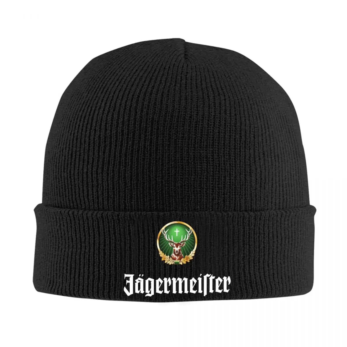 

Jagermeister Knitted Hat Beanies Winter Hats Warm Hip-hop Caps Men Women