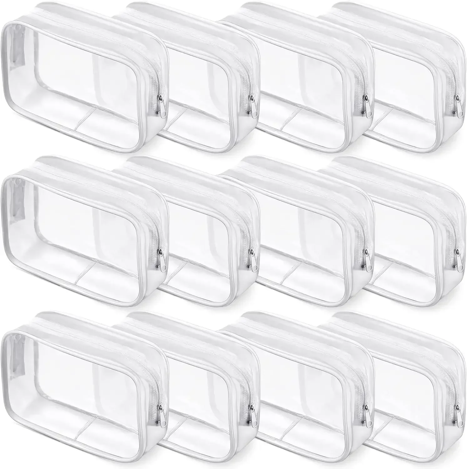 1/20pcs Transparent PVC Storage Travel Organizer Clear Makeup Bag Beautician Cosmetic Bag Beauty Case Toiletry Bag Wash Bags 6