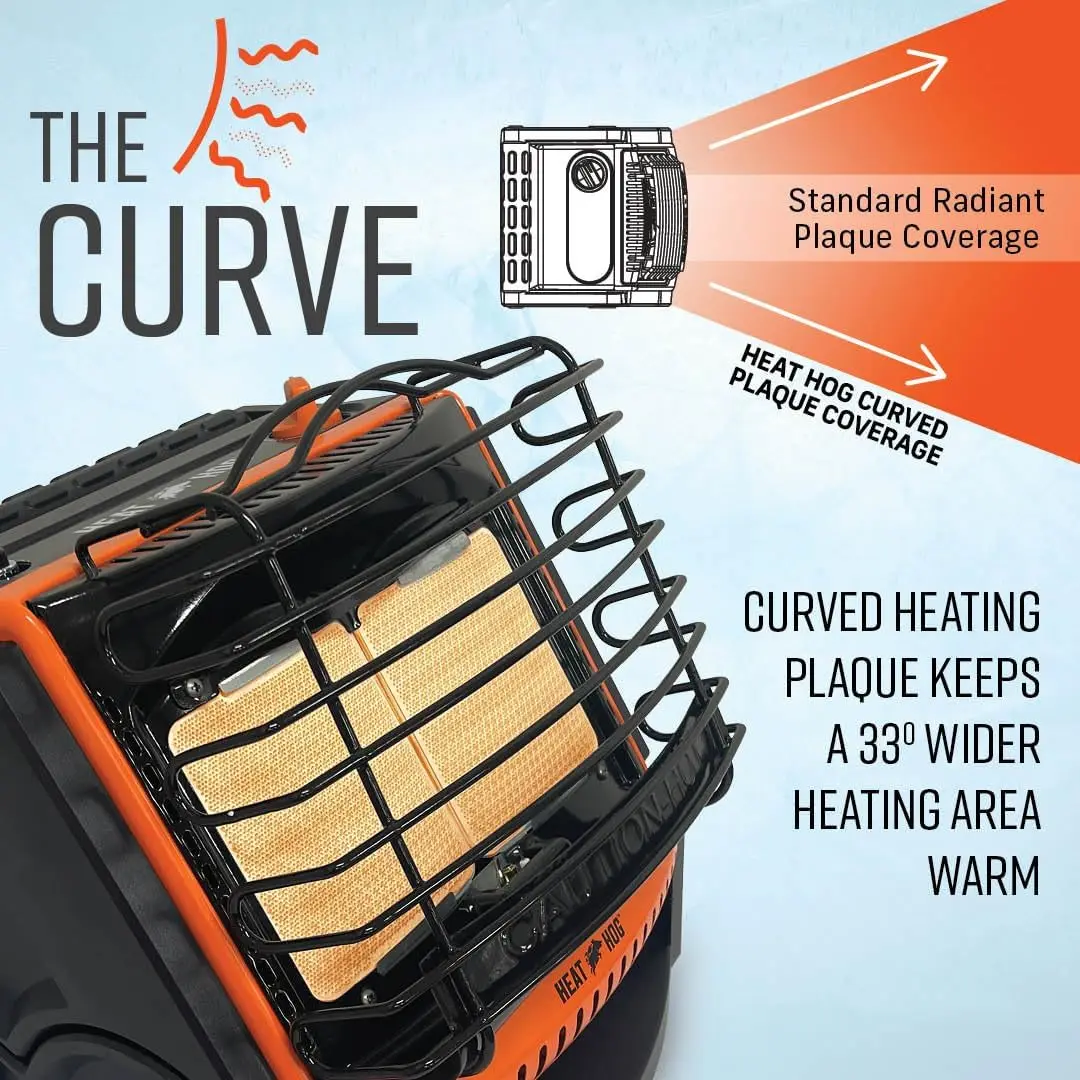 18,000 BTU Portable Propane Radiant Space Heater, Indoor, Outdoor, Garage, Camping, Outdoor Sports, Boating, RVs, Tiltable