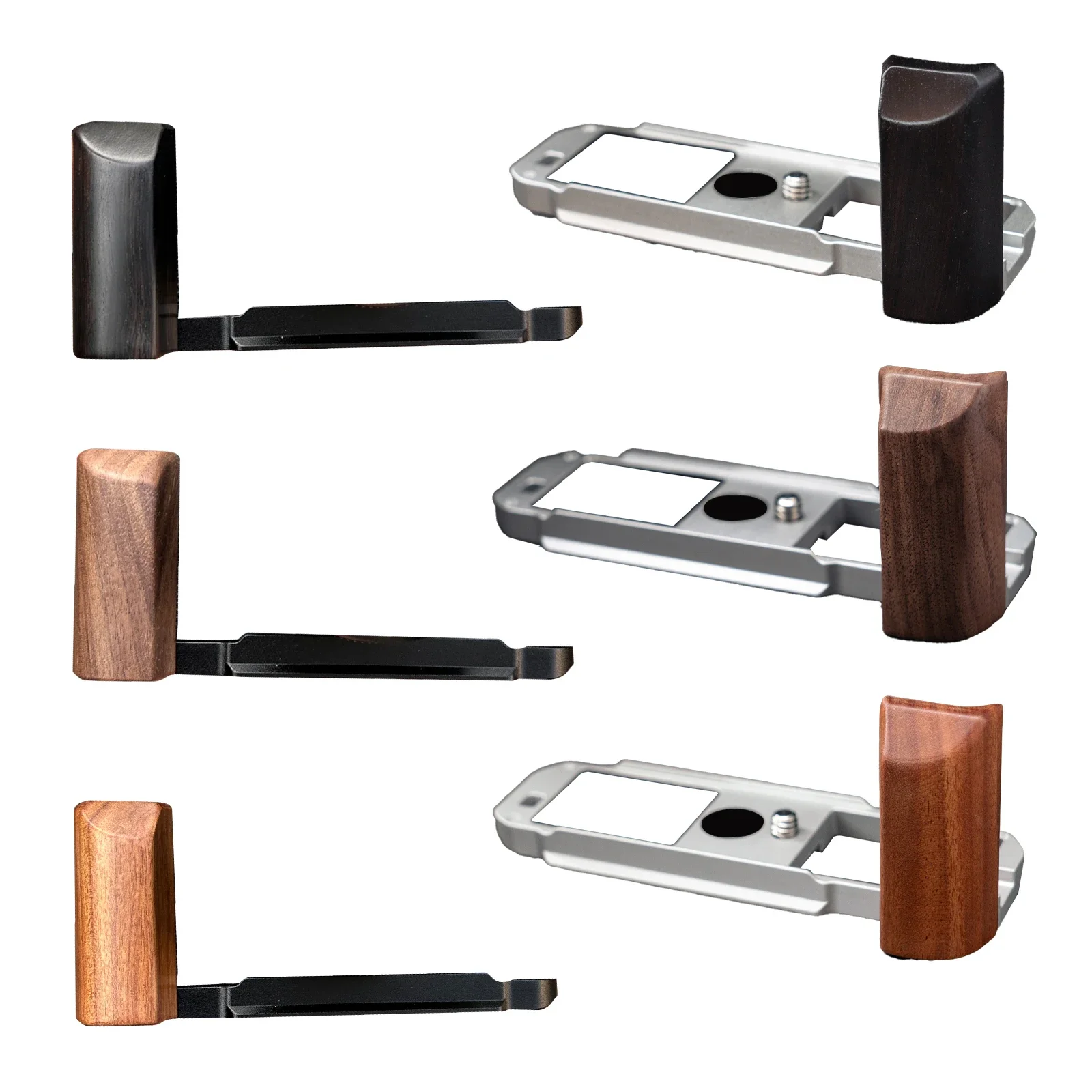Camera Wood Hand Grip Handle Aluminum Alloy Base For Fuji Fujifilm XE4 X-E4 camera accessories