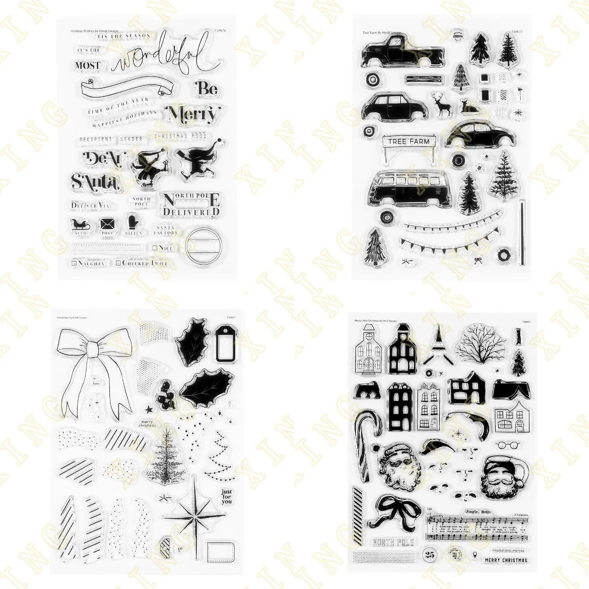 

Merry Christmas Holiday Wishes Clear Silicone Stamps Scrapbook Diary Decoration Embossing Template Diy Greeting Card Handmade