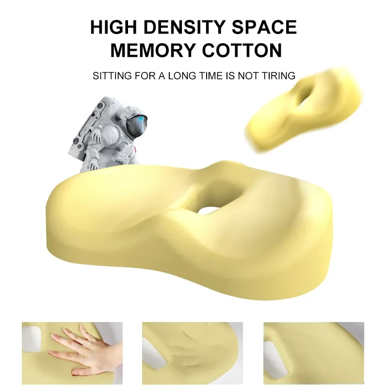 Memory Foam Pillow Cushion Chair Cushion Protection Hip Butt Hemorrhoids Seat Cushion Office Chair Cushion Long-sitting 6