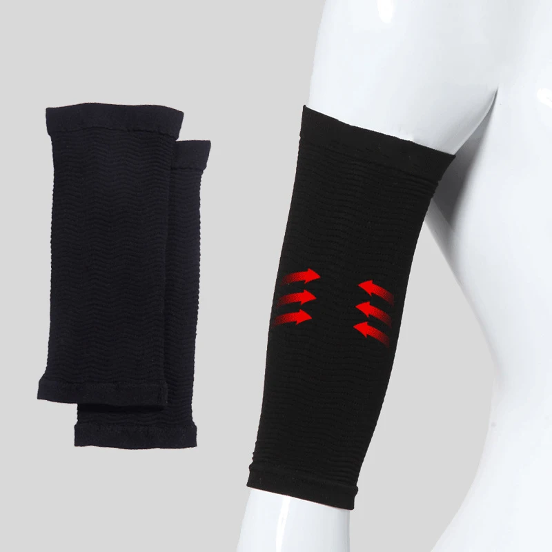 Manchons Amincissants Pour Bras - 1 Paire Taille Unique Noir - Effet Gainant, Compression Légère, Pour Tous Les Jours & Sport
