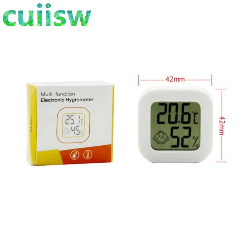 Digital Thermometer Mini LCD Digital Thermometer Hygrometer Indoor Room Electronic Temperature Humidity Meter Sensor Gauge Weather Station for Home