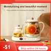 Good New 1/0.25L Pot Electric Kettle Double Pot Multi functional High Boron Heat Water Coffee Tea Timed  Home Office Gift 1