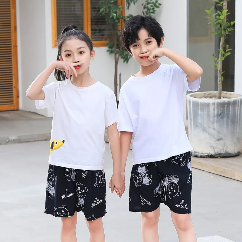 Summer New Summer Beach Pants Loose Silk Children Shorts