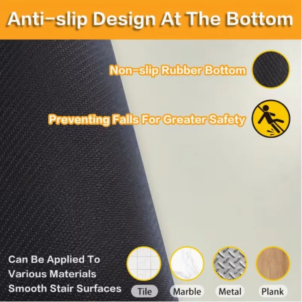 미끄럼 방지 고무 계단 매트는 나무 계단용으로 특별히 설계되었으며, 강아지를 위한 내구성 있는 홈 데코 카펫으로 기능을 제공합니다.
