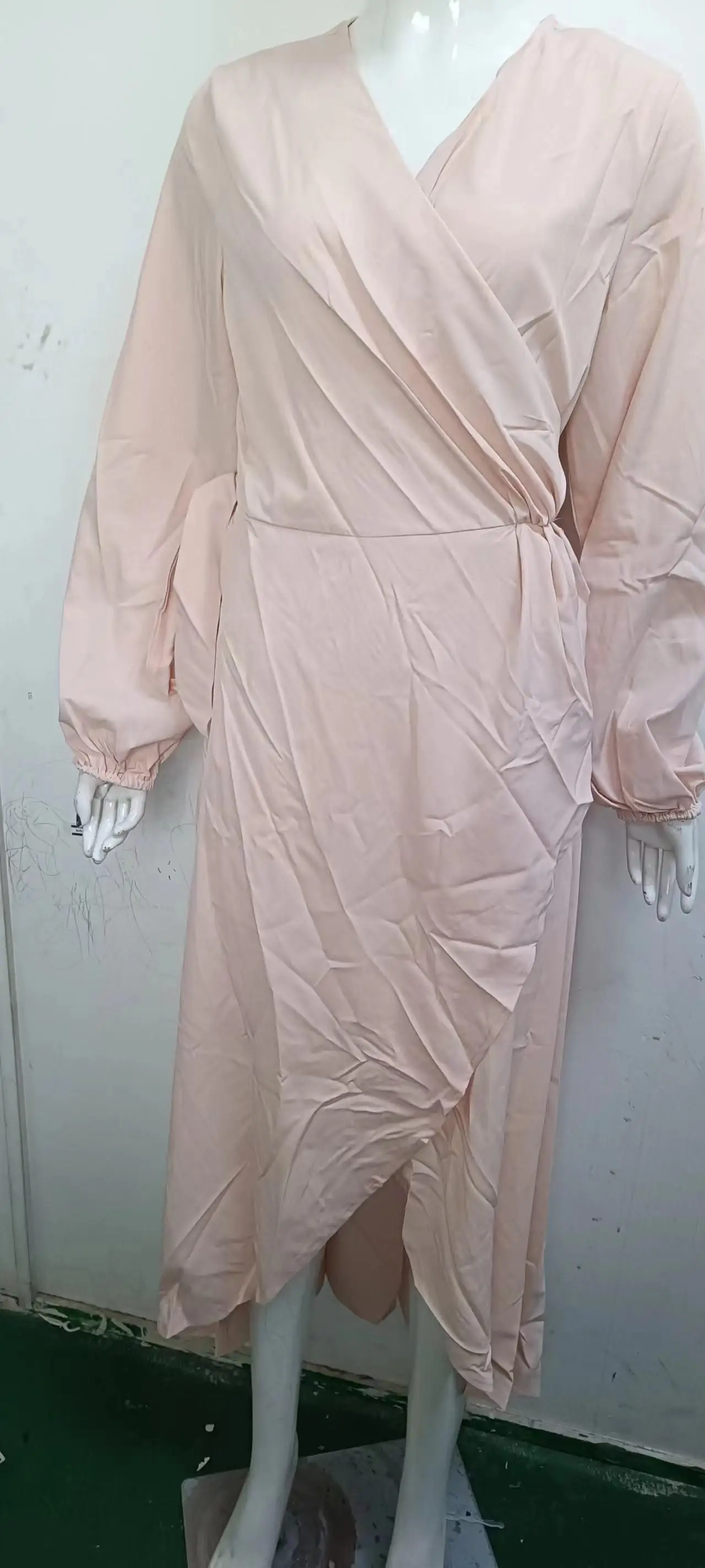 Women Long Sleeve Asymmetrical Maxi Party Dress