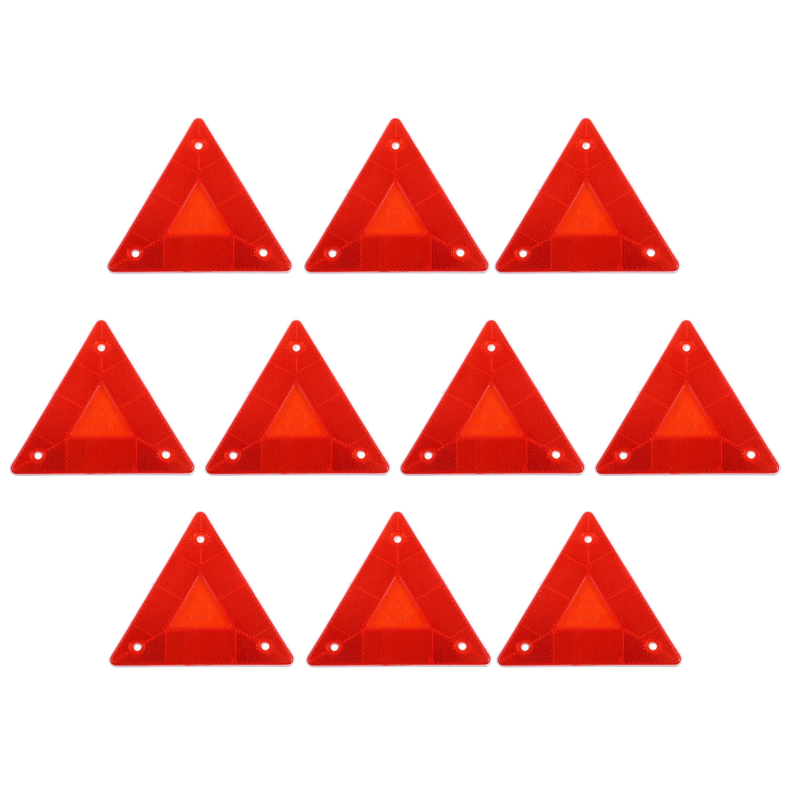 car triangle reflective tripod emergency warning reflective sticker safety hazard foldable stop sign car tripod folded stop sign 10 Pcs Triangular Reflector Warning Sign for Truck Vehicle Triangle Reflectors Emblems Car Signs Plastic Reflective