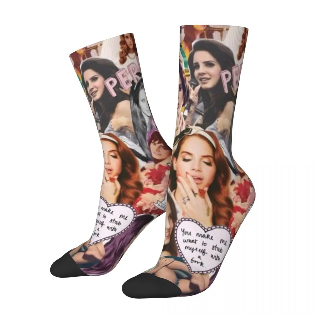 

Fashion Men's Socks Harajuku Lana Del Rey Ldr Sock Sport Women Socks Spring Summer Autumn Winter