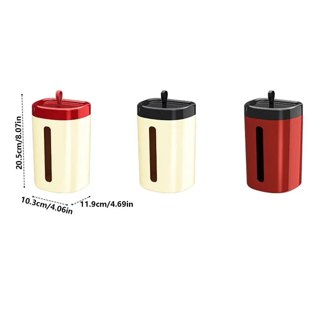 Removable Magnetic Tissue Box Widen Paper Outlet Reusable Hanging Paper Dispenser Space-Saving with Small Handle