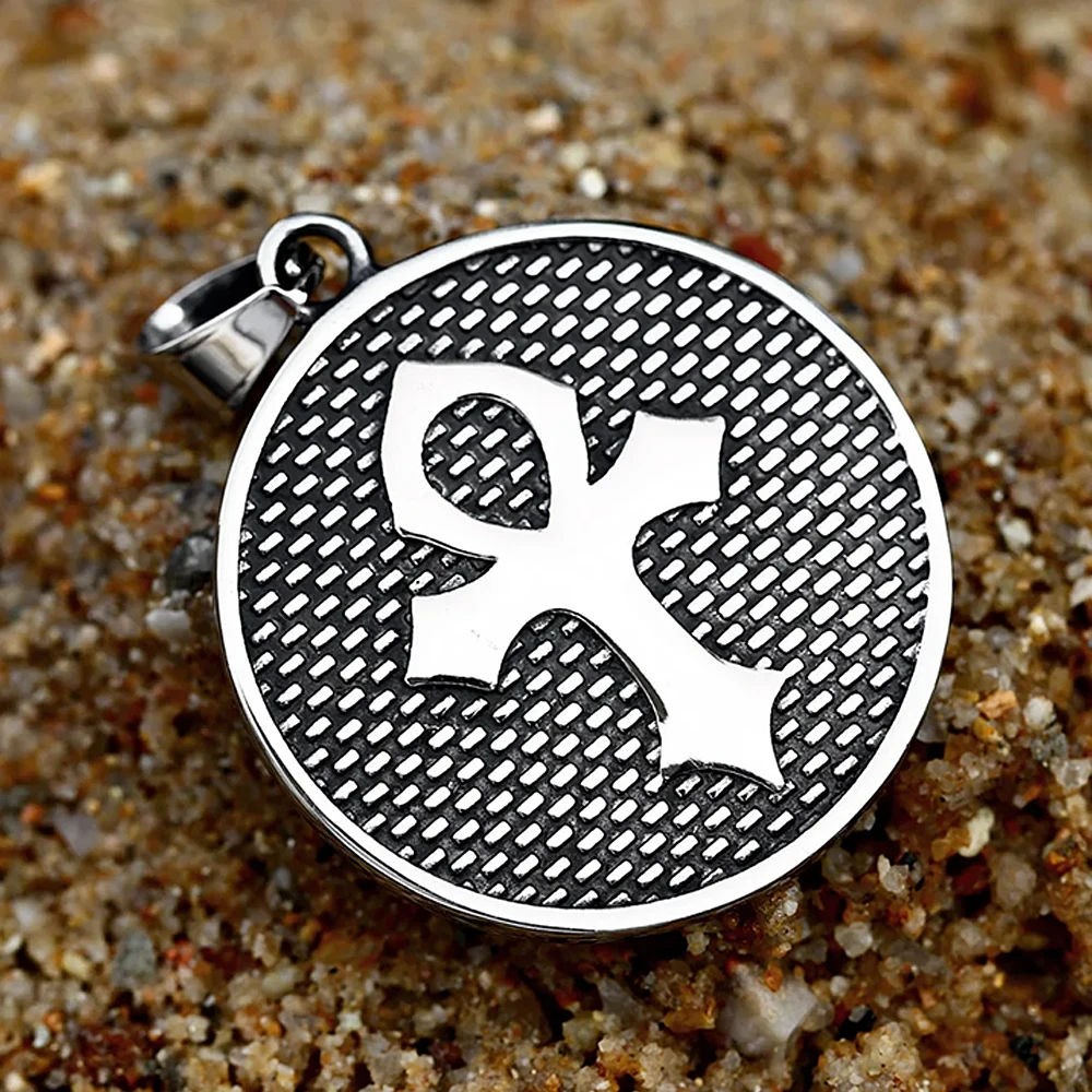 Vintage Eye Of Horus Stainless Steel Pendant For Men Ankh Cross Necklace Rune Fashion Biker Amulet Jewelry Gifts Dropshipping 5