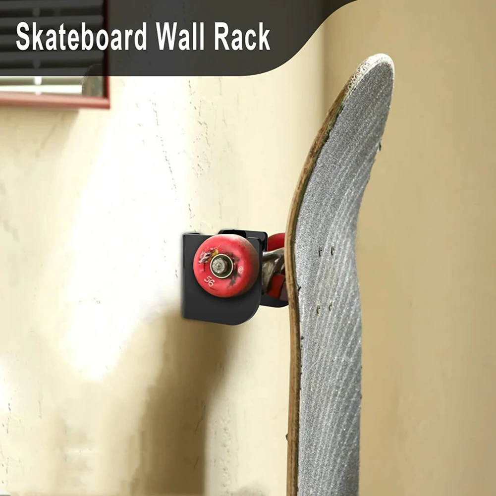 

1 Pairs Skate Board Wall Holder Acrylic Scooter Display Mount Decoration Easy Install Non-slip for Bedroom Store Office
