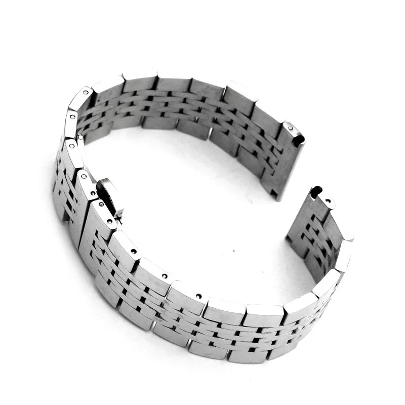 Premium Solid Stainless Steel Watch Strap with Versatile Butterfly Clasp