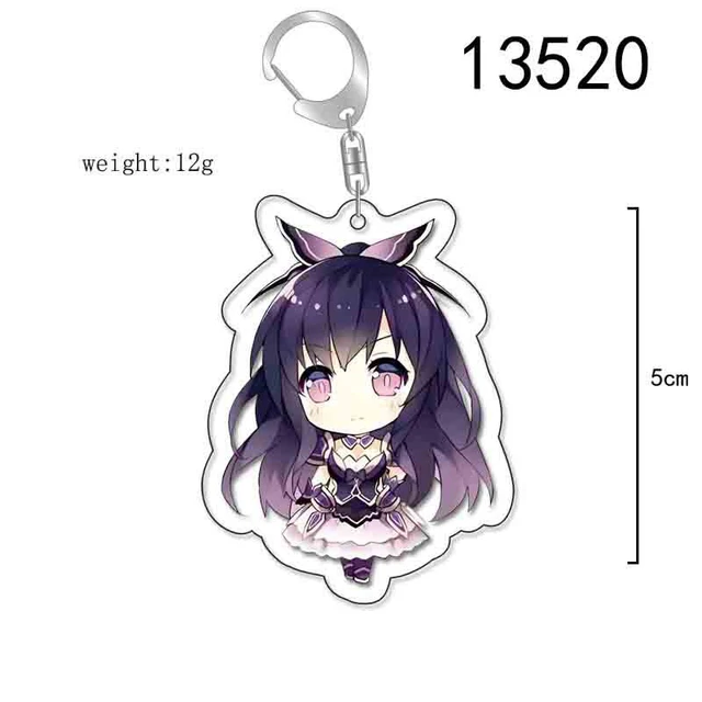 DATE A LIVE Kotori Itsuka Cartoon Figure Keychain Harajuku Keychain Anime  Gift