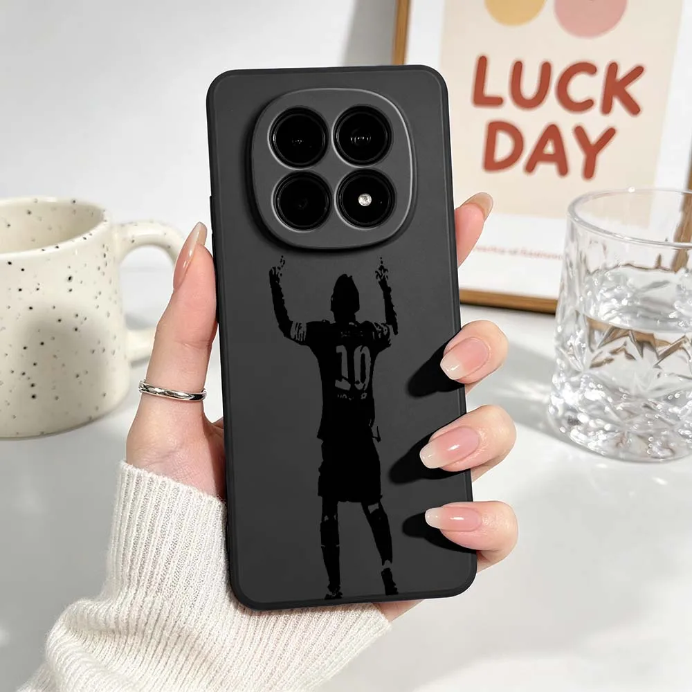Luxury Football Star Black Soft Phone Case