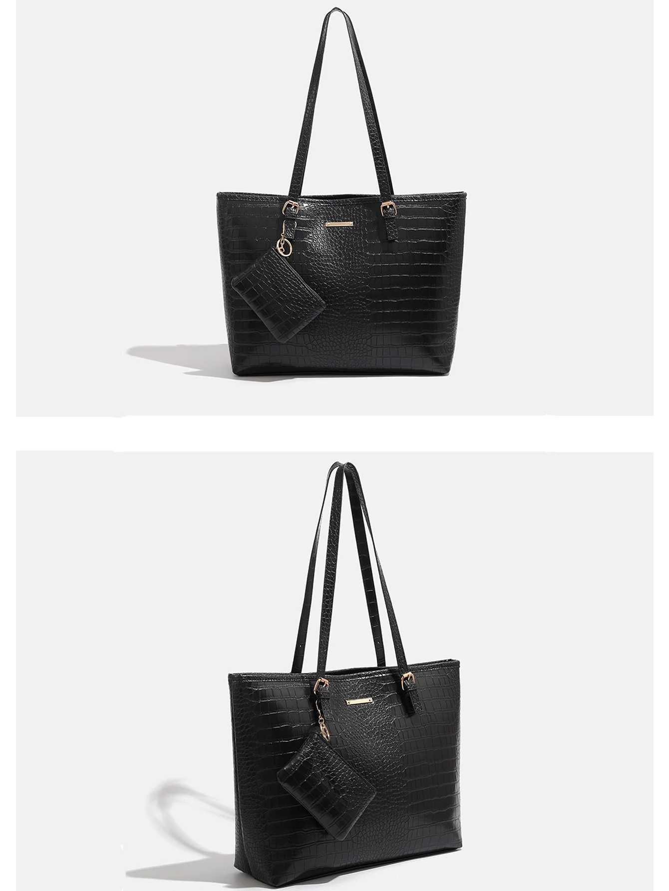 2024 Premium Handbag with Crocodile Pattern Commuting Shoulder Bag Large Capacity Tote Bag Fashion Women's Bag 5