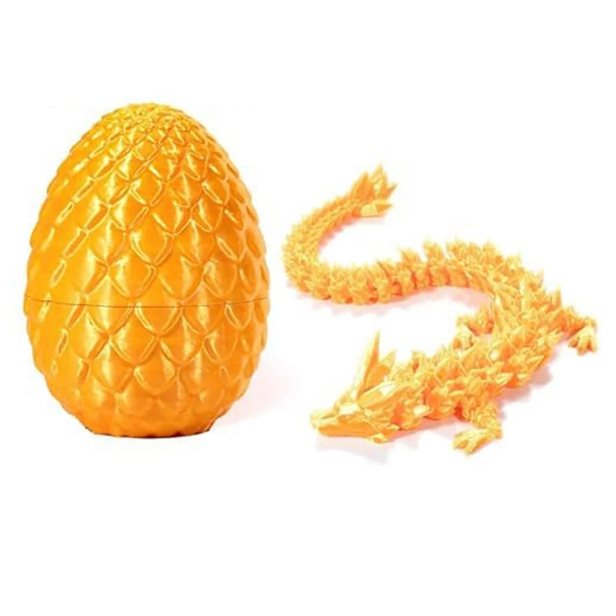 Dragon Egg, Easter Egg,12In Dragon Toy, Eggs with Inside,3D Printed ,Gold