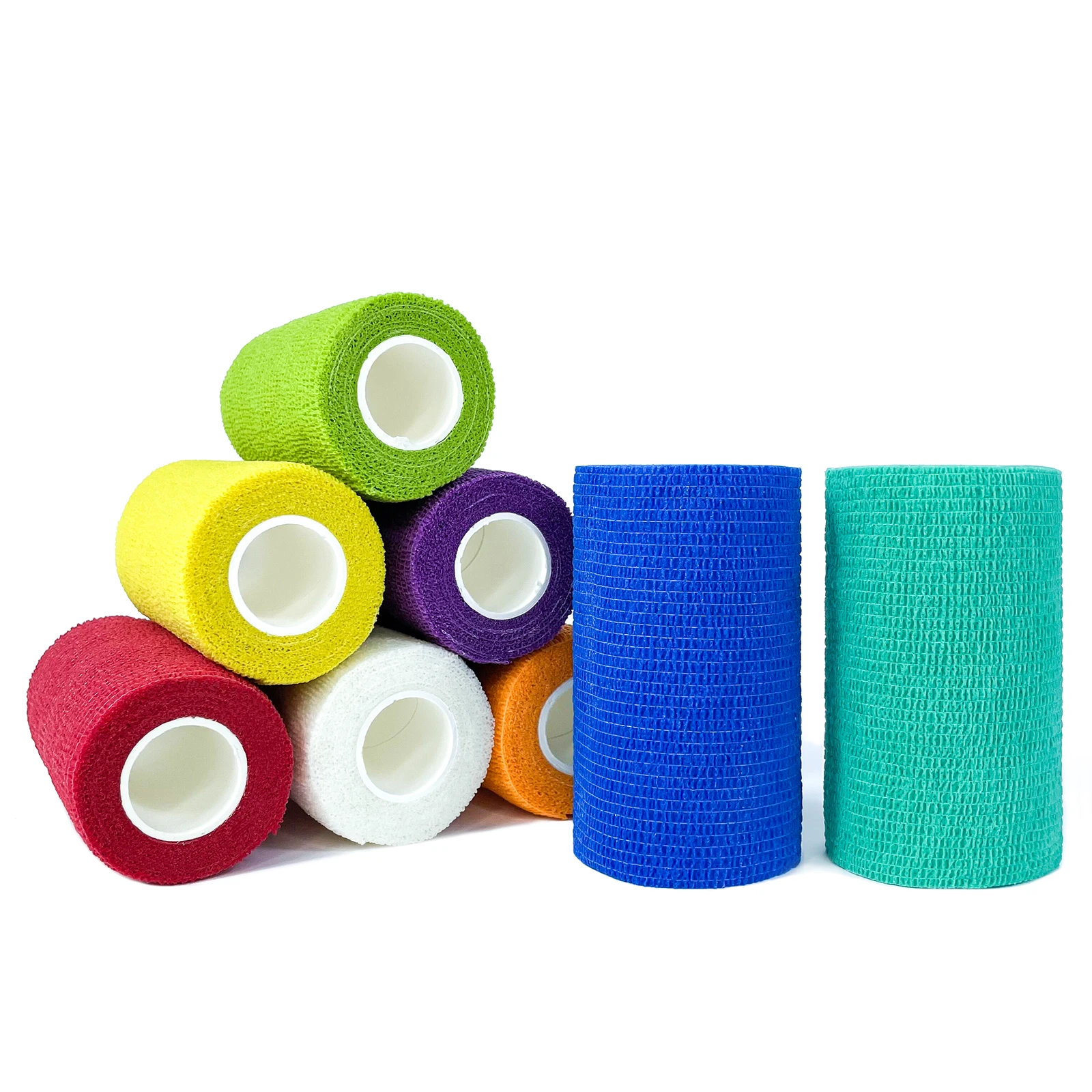 

1roll 2.5/5/7.5/10cm*4.6m Non Woven Elastic Self Adhesive Bandage Cohesive Bandage for Sports Fixing Finger Wrist Leg