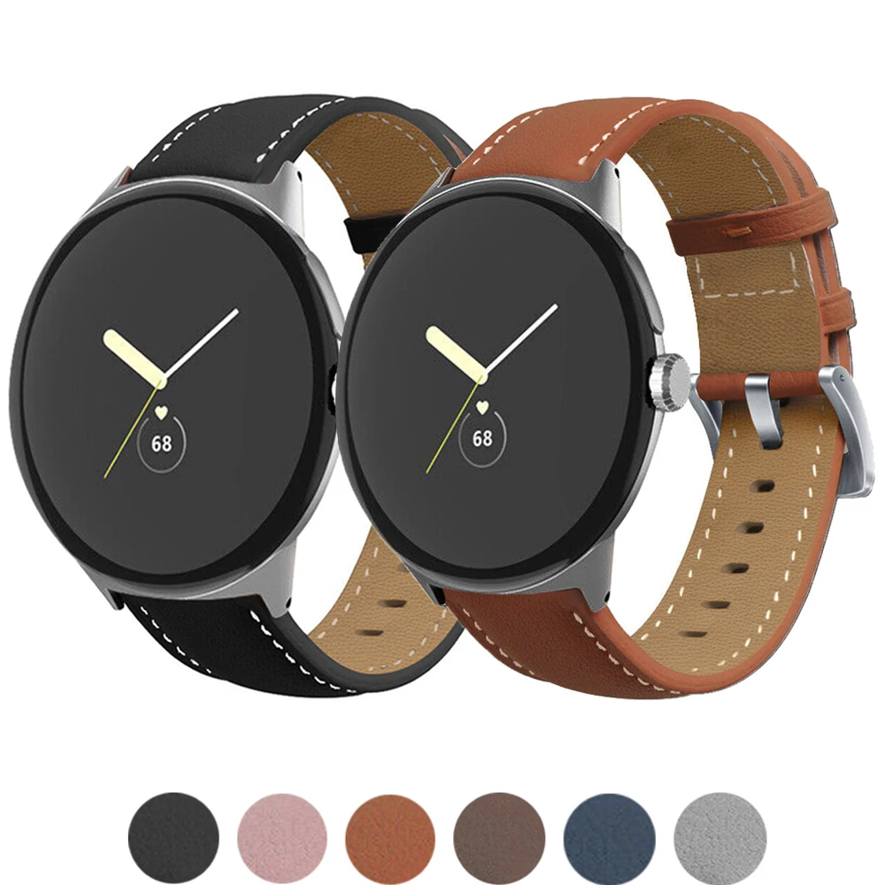 

Genuine Leather Strap For Google Pixel Watch Band Replacement belt correa smartwatch Bracelet for Pixel Watch Straps Accessories