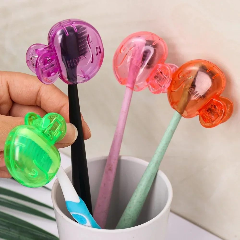 10/1PCS Portable Toothbrush Cover Holder Plastic Toothbrush Head Dustproof Clips Travel Hiking Camping Bathroom Brush Caps Case
