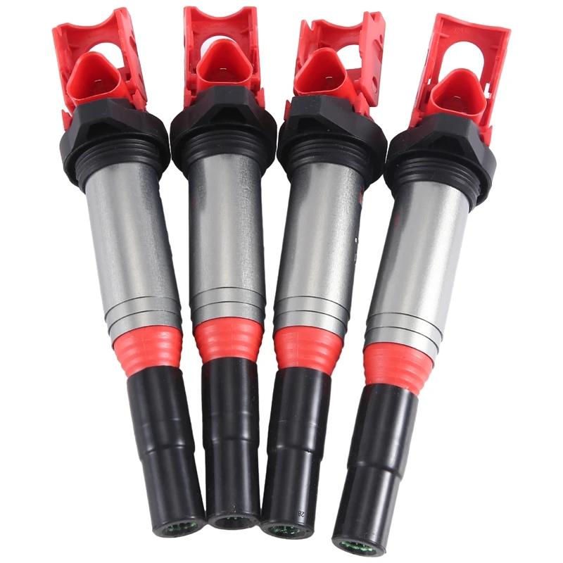 

4Pcs Ignition Coils For BMW 116I 118I 320I 330I E87 E90 E46 Part Number:12137594938,1213172219 ,12122158253, 12137594937