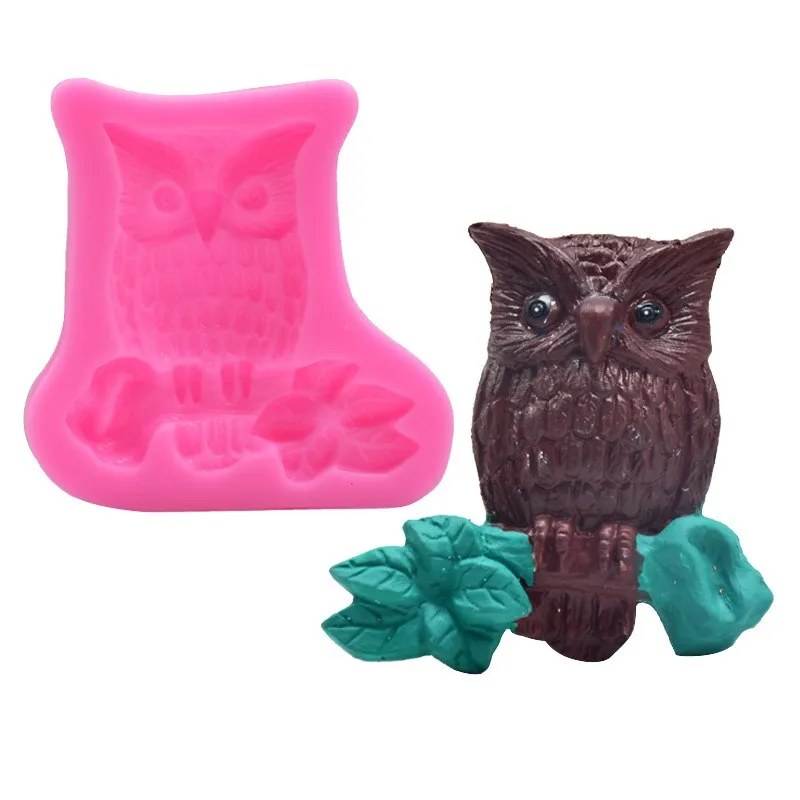 

Owl Twig Silicone Mold DIY Cupcake Top Accessories Fondant Dessert Pastry Pudding Candy Decoration Kitchen Baking Supplies Tools