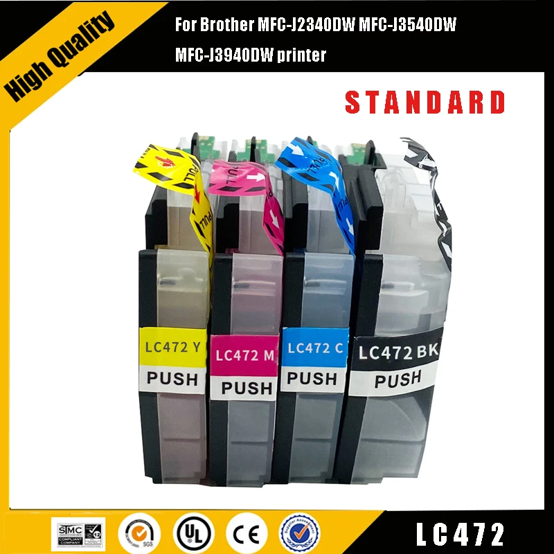 

Einkshop ME/SA/TR LC472standard LC472 Compatible Cartridge With Ink For Brother MFC-J2340DW,MFC-J3540DW,MFC-J3940DW Printer