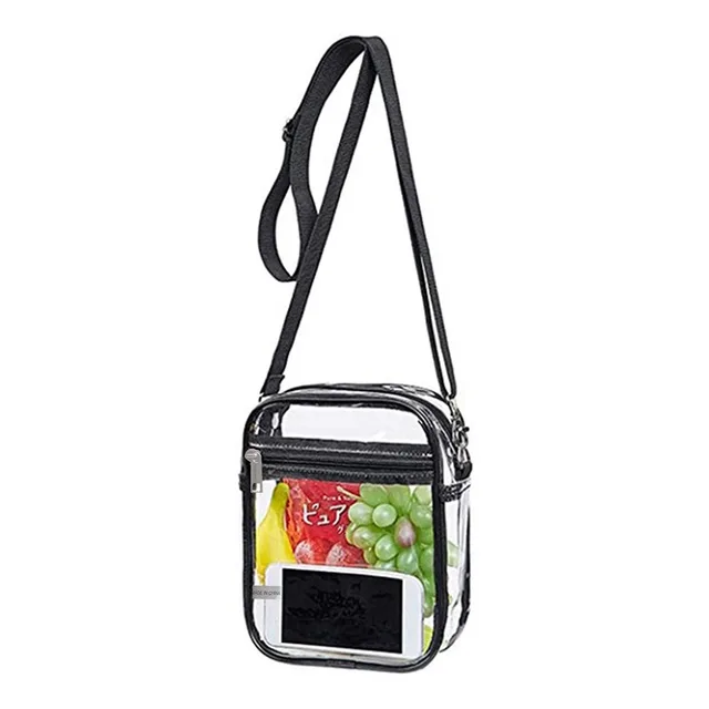 thumbnail image 2 of 12x12x6 Clear Bag Snapklik.co : Blvornl Clear Crossbody Bag Adjustable Strap PVC Bag 2 of 11
