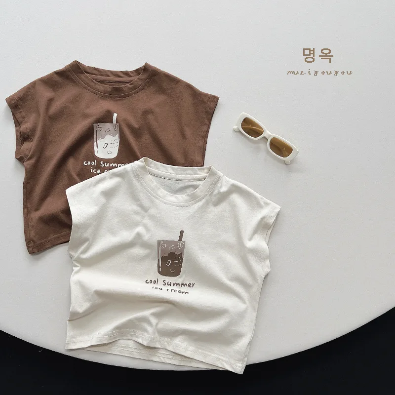 

Children's Printed Vest Summer New Male and Female Babies Pure Cotton Sleeveless Top in Children's Korean Version of Japanese Ch