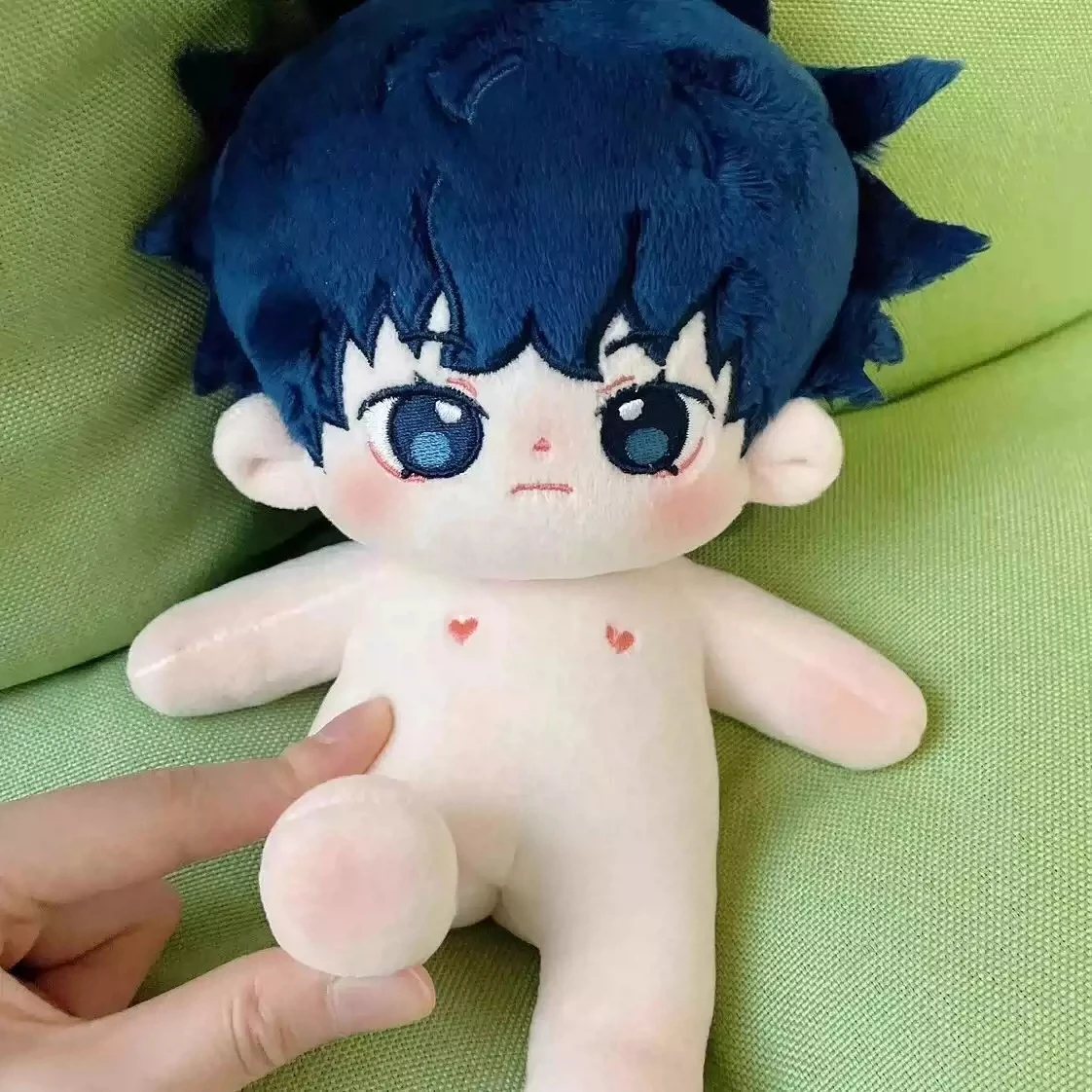 

20cm In Stock Anime Jujutsu Kaisen Cute Fushiguro Megumi Plush Stuffed DollBody Change Clothes Plushie Pillow Cosplay Xmas Gift