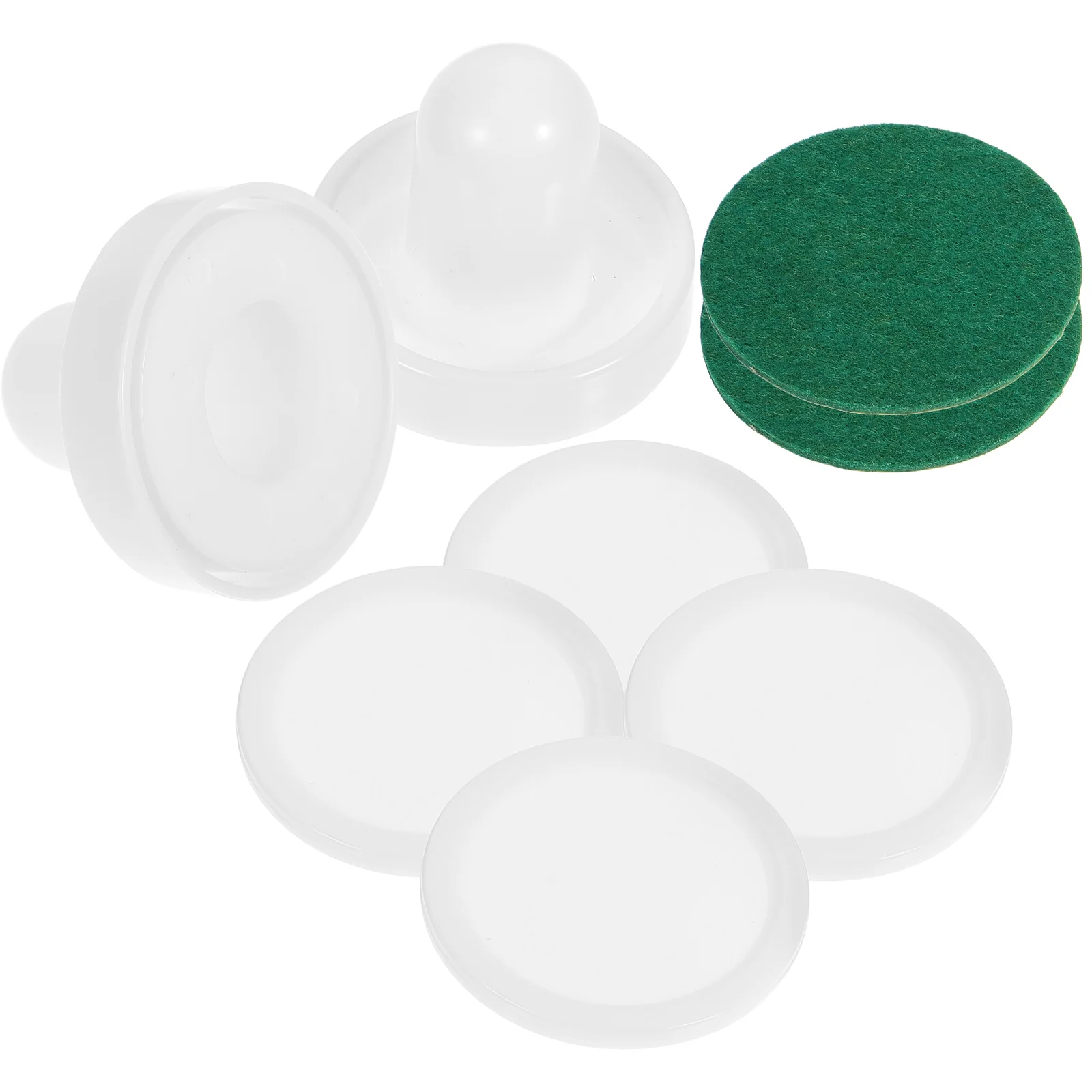 1 set 60mm White PushersAir Hockey Table Parts Ice Hockey Accessories Field Supplies Household Game Components Universal