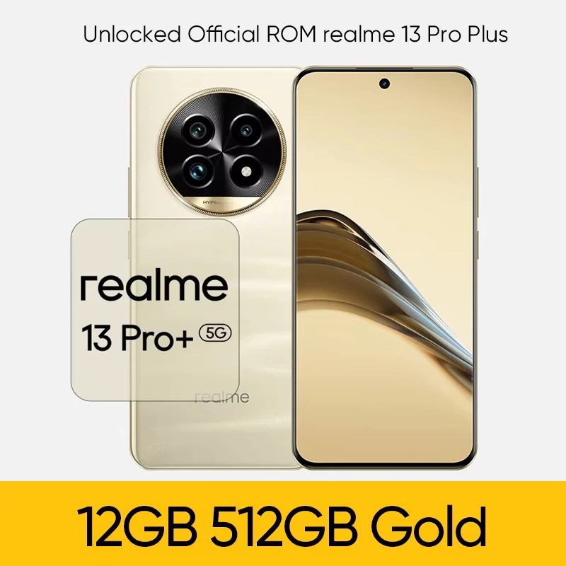 thumbnail image 1 of ROM oficial realme 13 Pro Plus 5G Smartphone 6.7'' Snapdragon 7s Gen 2 realme 13 Pro+ Cámara de 50MP Batería de 5200mAh 80W NFC OTA, 1 of 5