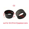 2PCS Various Biological Stereo Microscope Telescope Monocular Binoculars Use Rubber Eye Guards Cylinder Eye Shield Cups 6